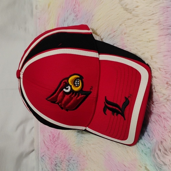 HTF! Louisville Cardinals Drew Pearson Marketing Velcro Back Hat Gently Worn